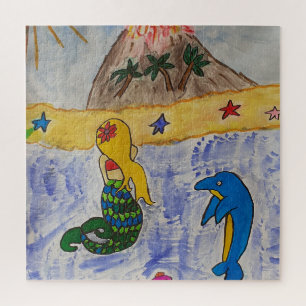 Mermaid Island Jigzaag Puzzle Legpuzzel