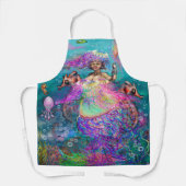 Mermaid Jellyfish Apron Schort (Voorkant)