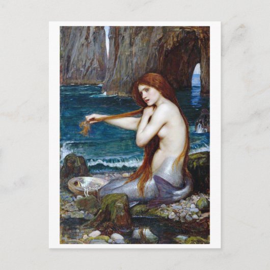 Mermaid, John William Waterhouse Briefkaart (Voorkant)