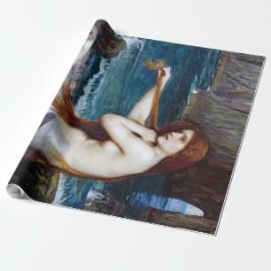 Mermaid, John William Waterhouse Cadeaupapier
