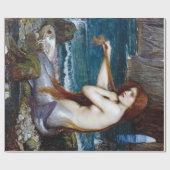 Mermaid, John William Waterhouse Cadeaupapier (Vlak)