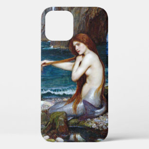 Mermaid, John William Waterhouse iPhone 12 Hoesje