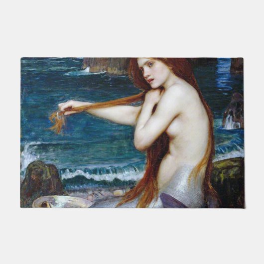 Mermaid, John William Waterhouse Deurmat (Voorkant)