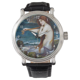 Mermaid, John William Waterhouse Horloge