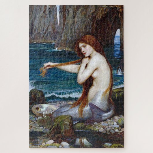 Mermaid, John William Waterhouse Legpuzzel (Verticaal)