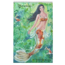 Mermaid kalender fantasie portretten van Renee Lav