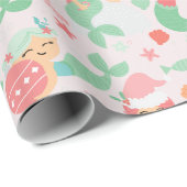 Mermaid Kerstmis Cadeaupapier (Rol Hoek)