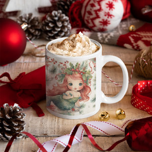 Mermaid Kerstmis Koffiemok