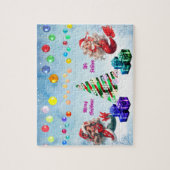 Mermaid Kerstmis Legpuzzel (Verticaal)