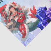 Mermaid Kerstmis Tissuepapier (Detail)