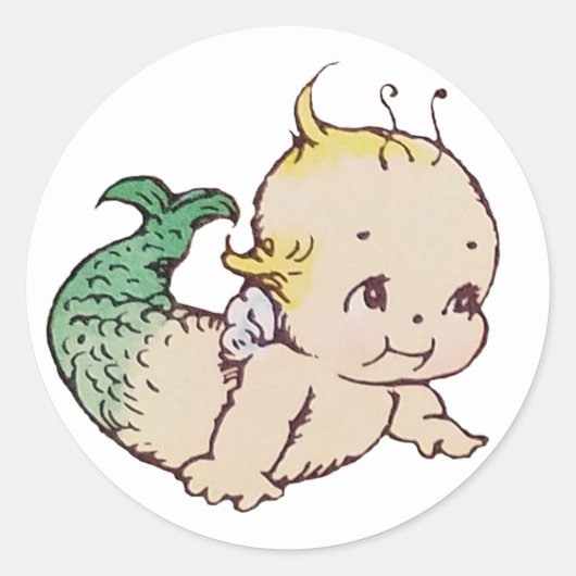 Mermaid Kewpie Stickers (Voorkant)