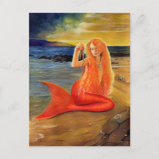 Mermaid Key Sunset Briefkaart (Voorkant)
