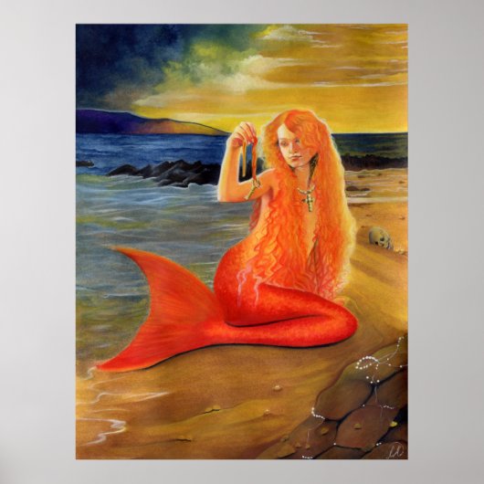 Mermaid Key Sunset POSTER (Voorkant)