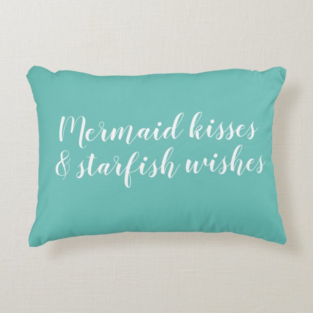 Mermaid Kisses Starfish Wings Accent Coussin (Devant)