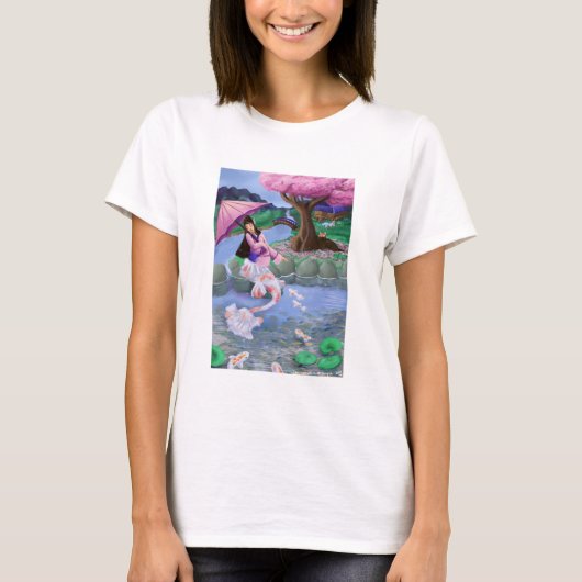 Mermaid Koi landscape T-shirt (Voorkant)