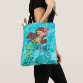 Mermaid Life Canvas tas (Dichtbij)