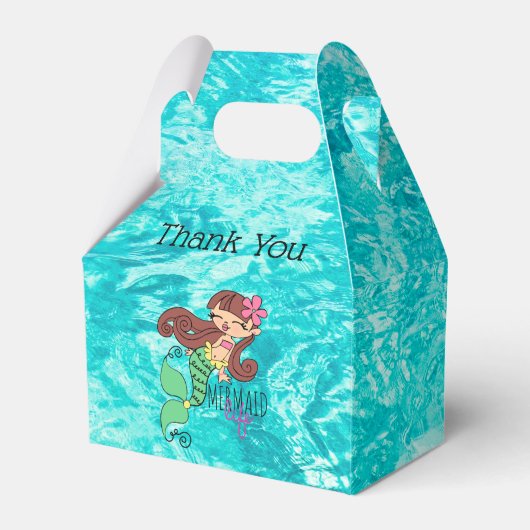 Mermaid Life Favor Box Bedankdoosjes (Voorkant Zijde)