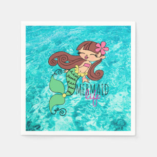 Mermaid Life Paper Napkins Servetten