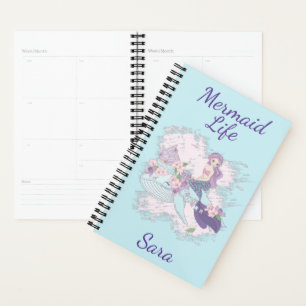 Mermaid Life Personnalisé Purple Typographie