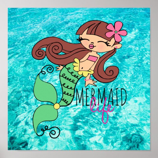 Mermaid Life Poster (Voorkant)