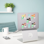 Mermaid Life Stickers (Laptop op bureau)