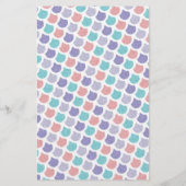 Mermaid Lined Meisjes Brief Schrijven Stationery (Achterkant)