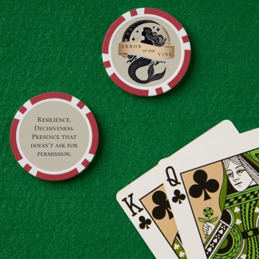 Mermaid Logo Poker Chip (Pokertafel (Dubbel))