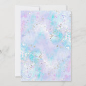 Mermaid Long Distance Baby shower per post Kaart (Achterkant)