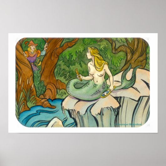 Mermaid Lorelei en Prince Enchanted Poster (Voorkant)