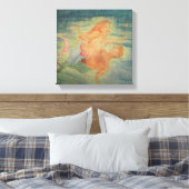 Mermaid Love grotto Canvas Afdruk (Insitu (Slaapkamer))