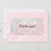 Mermaid Lullaby Baby shower Merci Cartes (Dos)