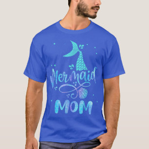 Mermaid Ma Funny Women Family Matking Party Squa T-shirt