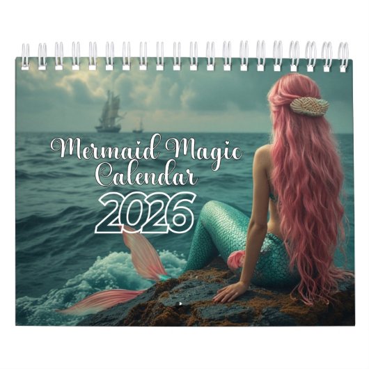 Mermaid Magic Calendar 2026 Kalender (Hoes)