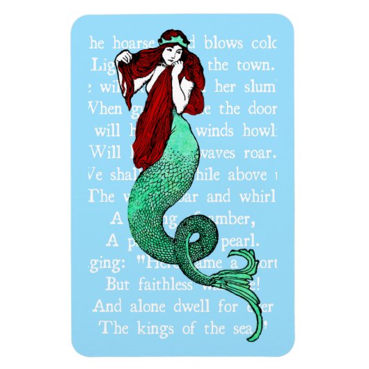 Mermaid Magnet Magneet (Verticaal)