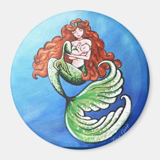 Mermaid Mama Magnet (Devant)