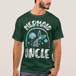 Mermaid-man oom voor een zeemeermin bruid t-shirt