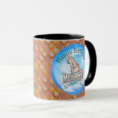 Mermaid Mappy Happy BIRTHDAY PINK Mug (Devant droit)