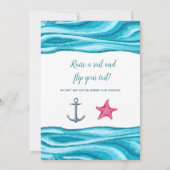 Mermaid/marin Nautique Genre Reveillez Invitation (Dos)