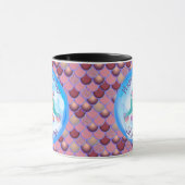 Mermaid maudite Joyeux anniversaire pURPLE Mug (Centre)