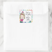 Mermaid merci autocollants de faveur sac (Sac)