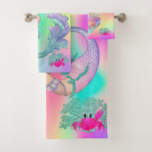 Mermaid mignon poisson-étoile rose arc-en-ciel per