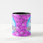 Mermaid Mignonne Mug pourpre (Centre)