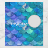 Mermaid Moon Bottle Étiquette 6Pack (Étiquettes simples)