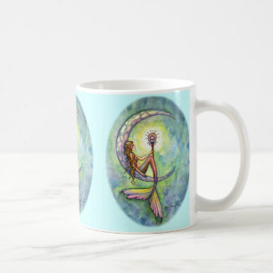 Mermaid Moon Coffee Mok by Molly Harrison
