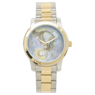 Mermaid Moon Fantasy Art Horloge