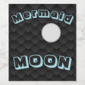Mermaid Moon Fles Label Wijn Etiket (Enkel label)