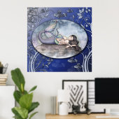 Mermaid Mother and Baby Poster (Bureau à domicile)