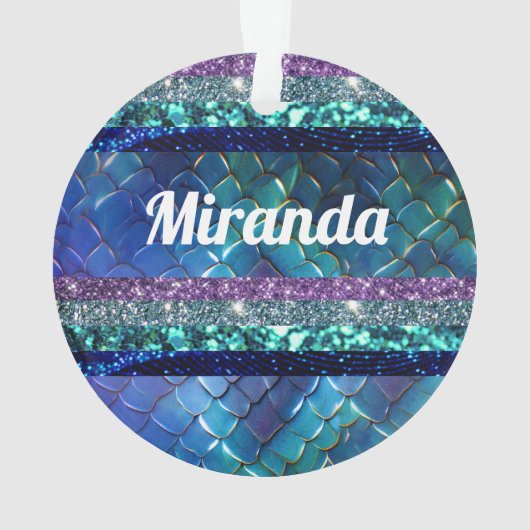 Mermaid Motif Parties scintillant Conception perso (dos)