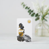 *~* Mermaid Mystic Silver Gold Luna Visitekaartje (Staand voorkant)