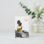 *~* Mermaid Mystic Sun Gold Luna Carte de visite (Debout devant)